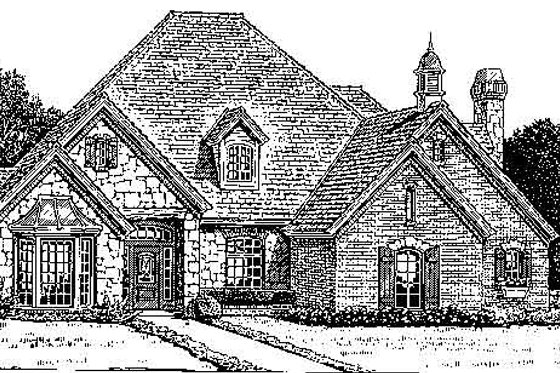 Exterior - Front Elevation for Colonial House Plan #310-722 - 4 bed, 3.5 bath