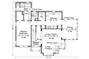 European Style House Plan - 3 Beds 2.5 Baths 1816 Sq/Ft Plan #410-169 