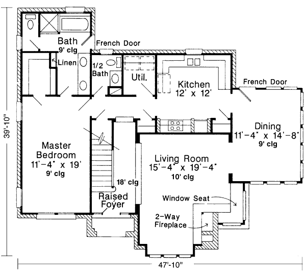 Home Plan - European Floor Plan - Main Floor Plan #410-169
