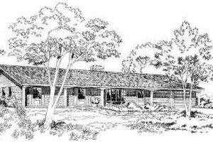 Ranch Exterior - Front Elevation Plan #312-490
