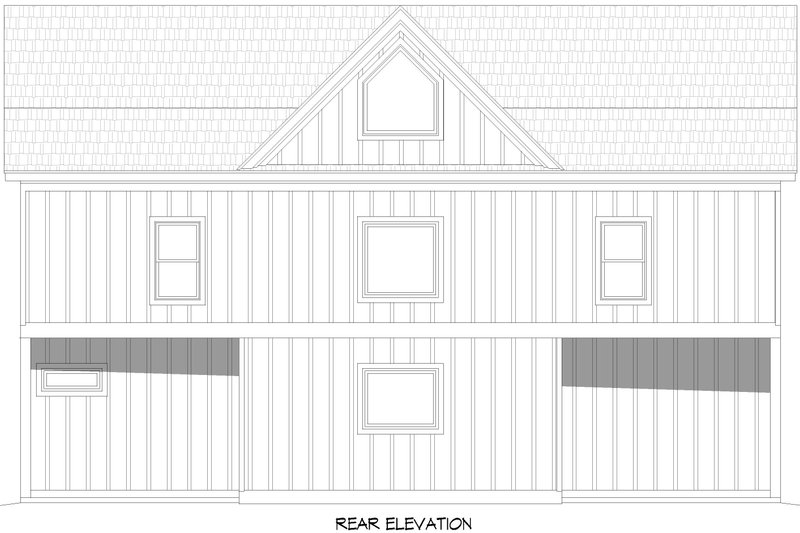 House Plan Design - Exterior - Rear Elevation 1 for Beach House Plan #932-1110 - 2 bed, 3 bath
