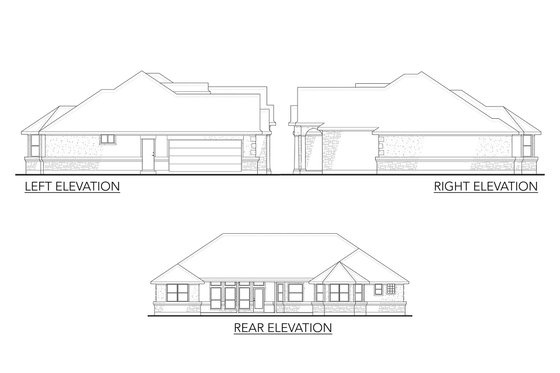 Exterior - Other Elevation for Country House Plan #80-144 - 3 bed, 3 bath