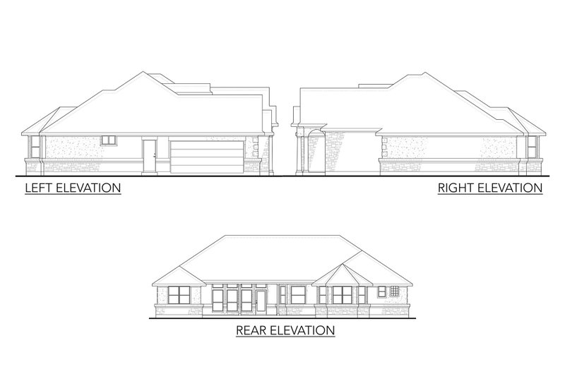 House Blueprint - Exterior - Other Elevation for Country House Plan #80-144 - 3 bed, 3 bath