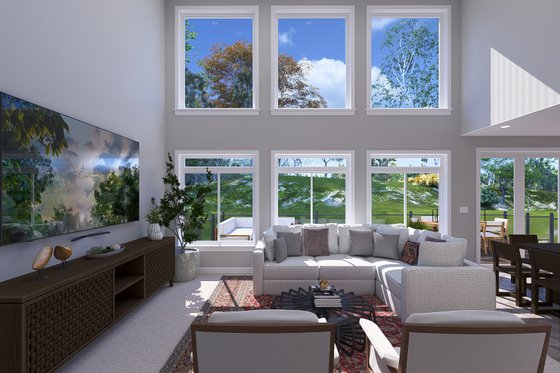 Interior - Family Room for Craftsman House Plan #1060-246 - 5 bed, 3.5 bath
