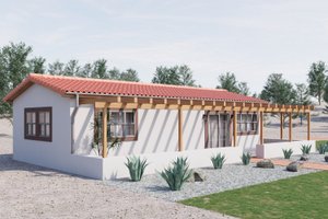 Exterior - Other Elevation for Mediterranean House Plan #1106-24 - 1 bed, 1 bath