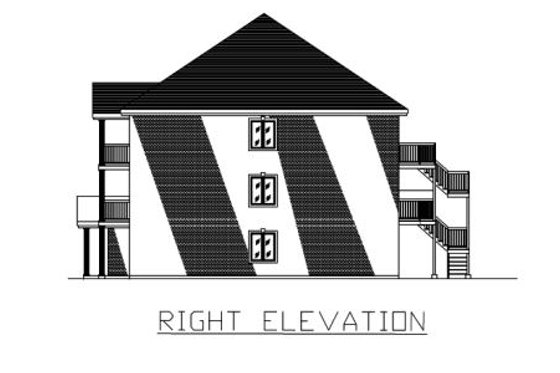 Exterior - Other Elevation 1 for European House Plan #138-264 - 2 bed, 1 bath