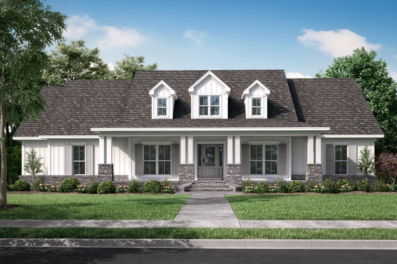 Country Style House Plan - 4 Beds 2.5 Baths 2420 Sq/Ft Plan #430-113 ...