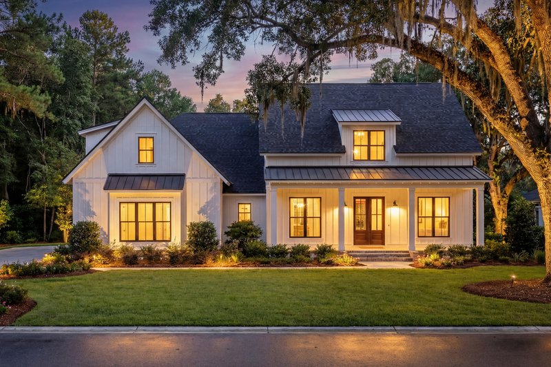 Architectural House Design - Exterior - Front Elevation 5 for Farmhouse House Plan #430-164 - 3 bed, 2 bath