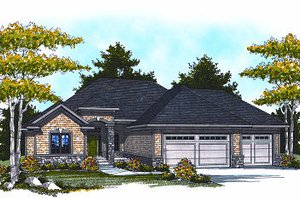 Traditional Exterior - Front Elevation Plan #70-865