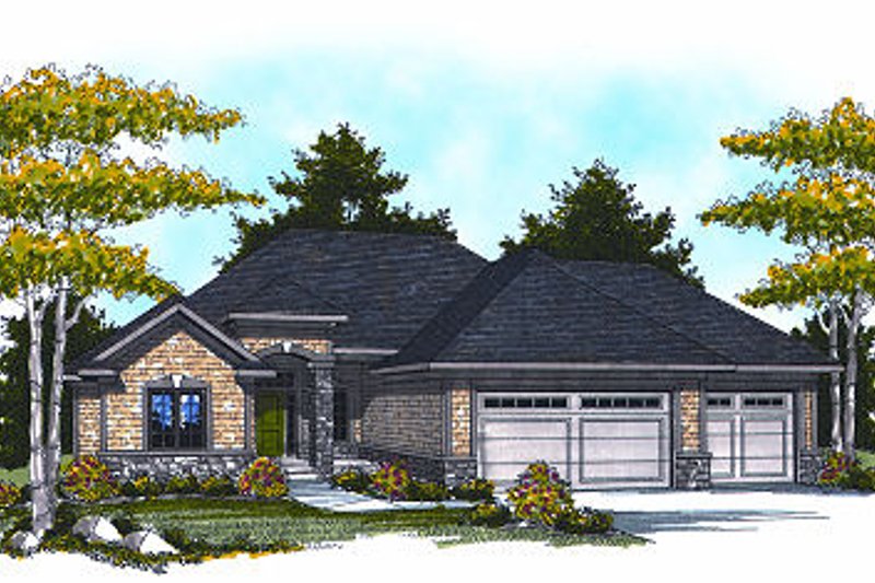 Home Plan - Traditional Exterior - Front Elevation Plan #70-865