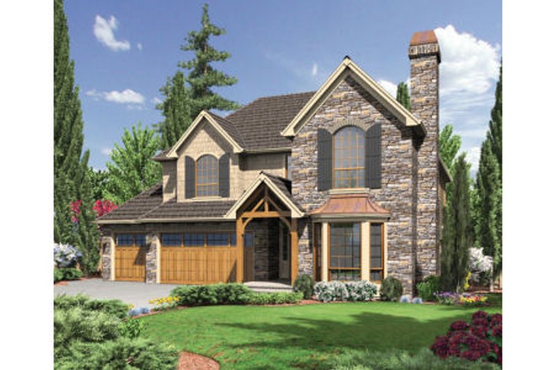 House Plan Design - European Exterior - Front Elevation Plan #48-442