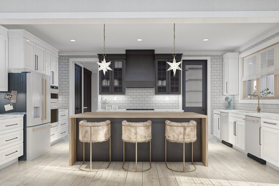 Interior - Kitchen for Barndominium House Plan #455-243 - 4 bed, 2.5 bath