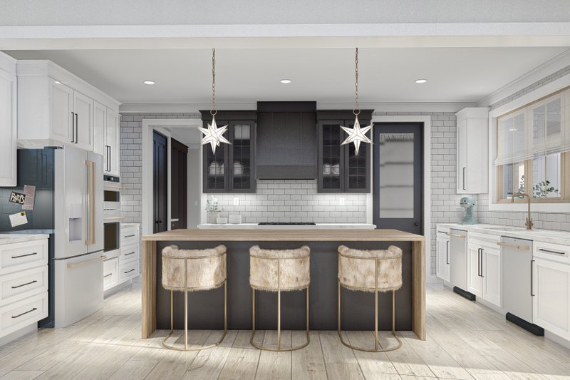 Home Plan - Interior - Kitchen for Barndominium House Plan #455-243 - 4 bed, 2.5 bath