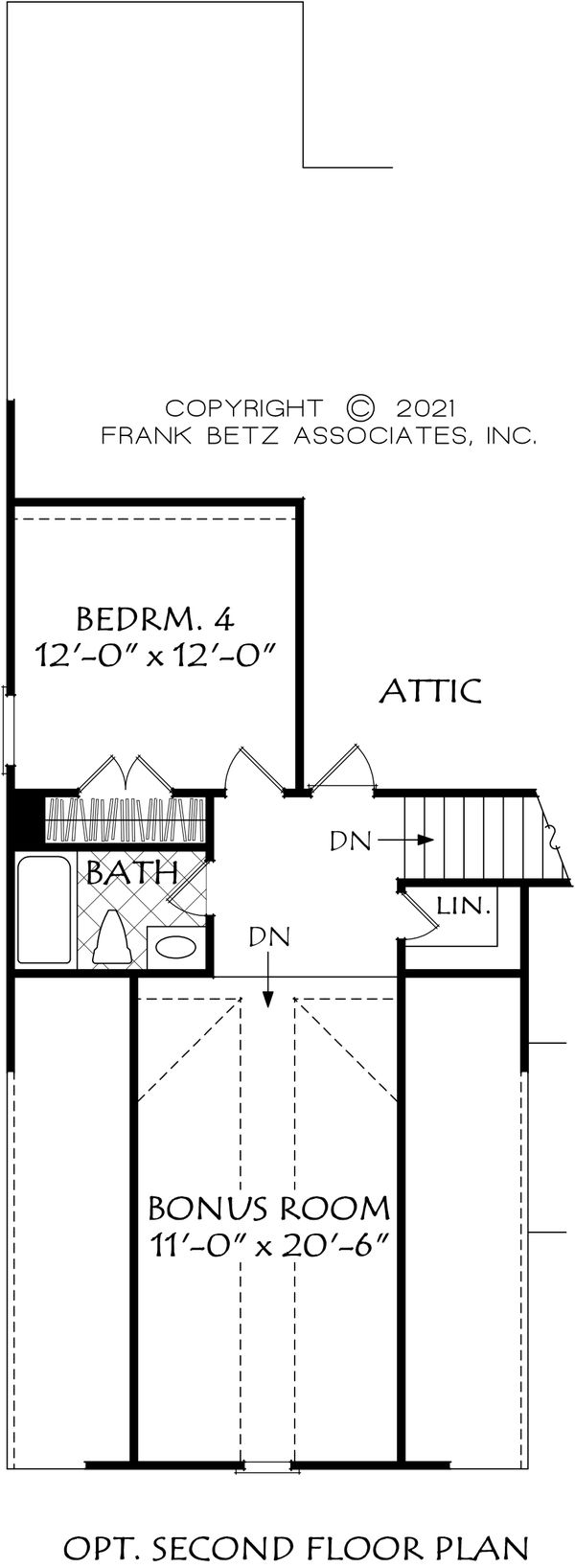 House Blueprint - Optional 2nd Floor
