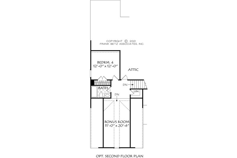 Home Plan - Optional 2nd Floor