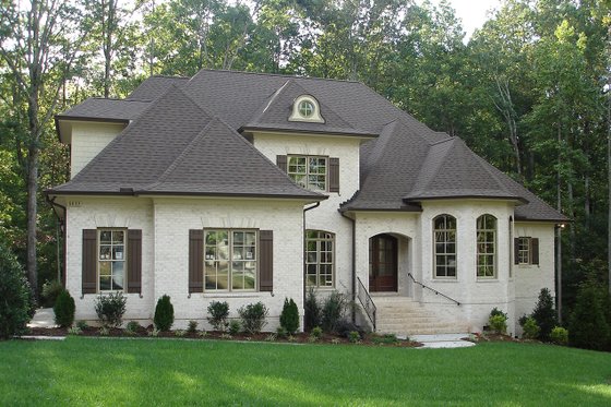 Exterior - Front Elevation 4 for European House Plan #927-27 - 5 bed, 4.5 bath