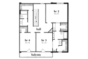European Style House Plan - 4 Beds 3.5 Baths 3361 Sq/Ft Plan #36-253 