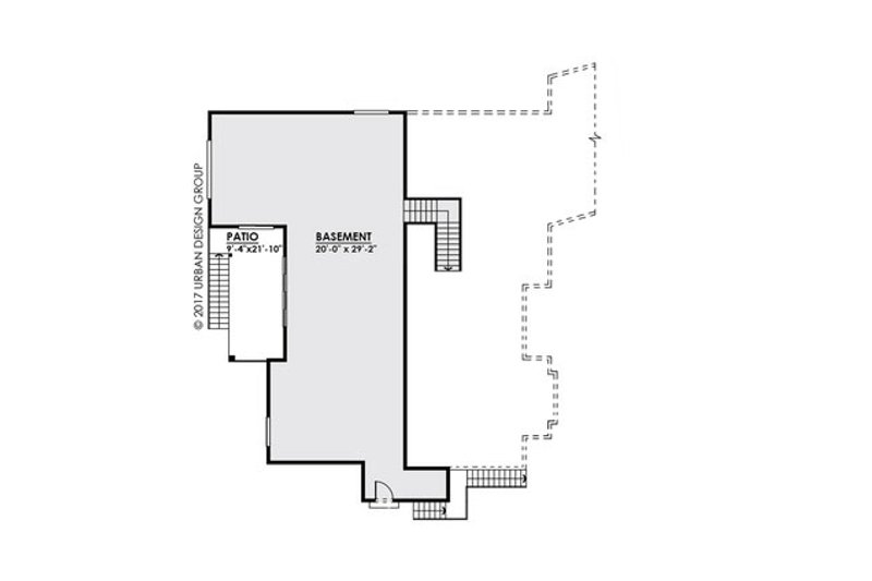Dream House Plan - Floor Plan - Lower Floor for Traditional House Plan #1066-23 - 2 bed, 2.5 bath