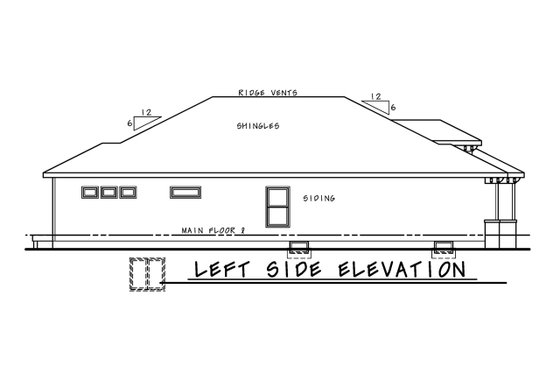 Exterior - Other Elevation for Mediterranean House Plan #20-2424 - 3 bed, 3 bath