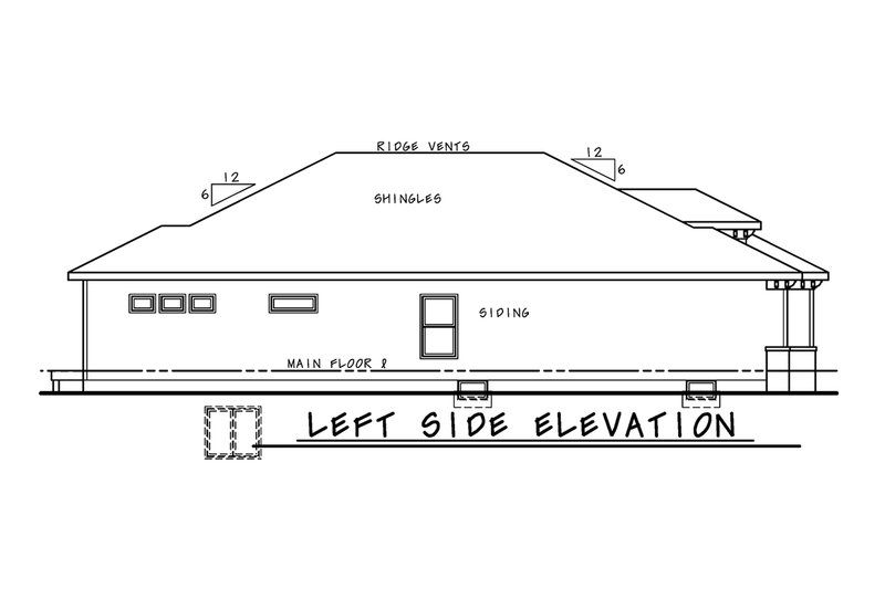 Home Plan - Exterior - Other Elevation for Mediterranean House Plan #20-2424 - 3 bed, 3 bath
