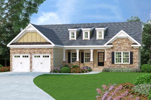 Craftsman Exterior - Front Elevation Plan #419-104