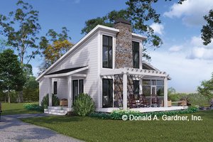 House Blueprint - Modern Exterior - Front Elevation Plan #929-1198