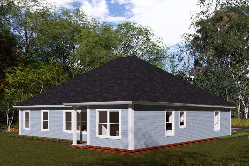 Dream House Plan - Exterior - Other Elevation 1 for Ranch House Plan #513-2173 - 3 bed, 2.5 bath