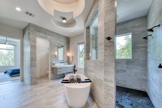 Interior - Master Bathroom 1 for Modern House Plan #1110-39 - 5 bed, 4.5 bath