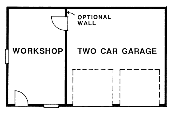 Floor Plan - Main Floor for Traditional House Plan #47-496, 0 bath
