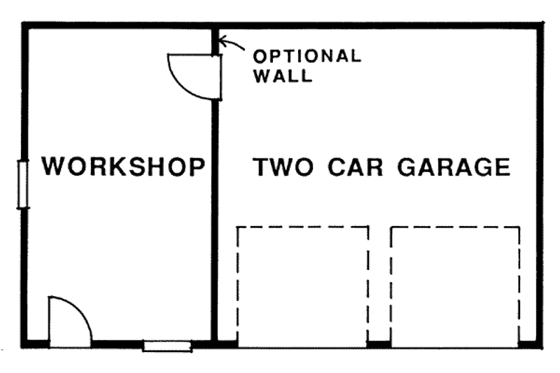 Home Plan - Floor Plan - Main Floor for Traditional House Plan #47-496, 0 bath