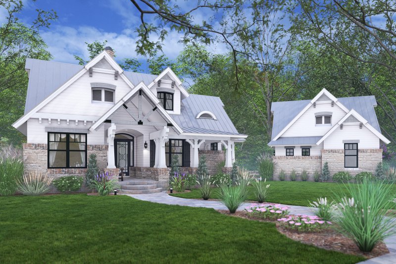 House Blueprint - Exterior - Other Elevation 1 for Farmhouse House Plan #120-292 - 3 bed, 2 bath