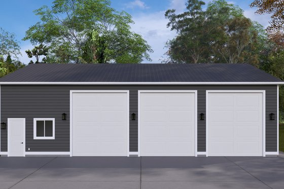 Exterior - Front Elevation 3 for Traditional House Plan #1060-274, 1 bath