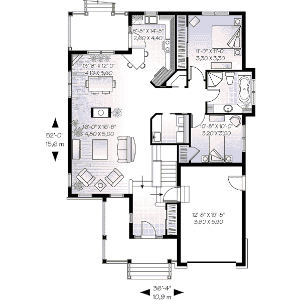 Home Plan - Traditional Floor Plan - Main Floor Plan #23-566