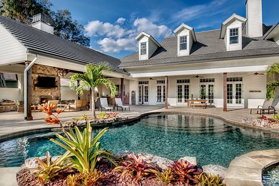 Exterior - Outdoor Living 1 for Southern House Plan #930-534 - 4 bed, 5.5 bath