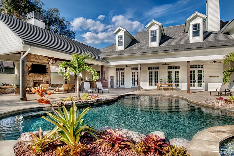 House Blueprint - Exterior - Outdoor Living 1 for Southern House Plan #930-534 - 4 bed, 5.5 bath