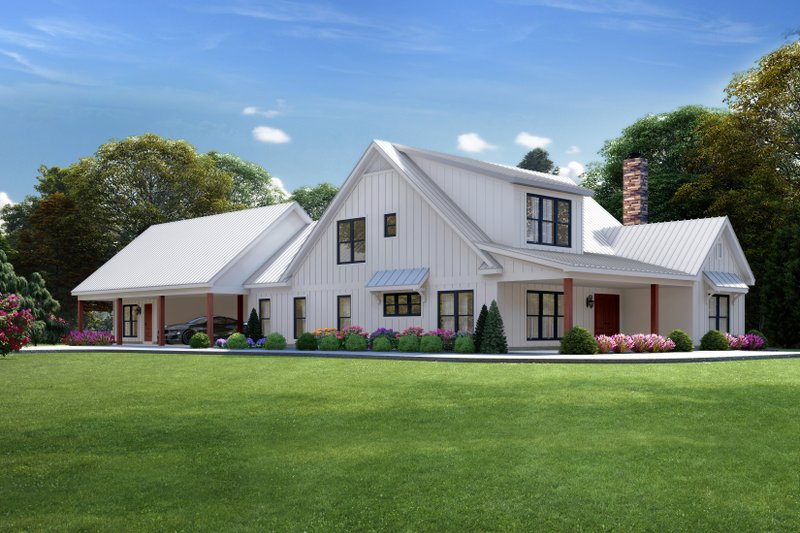 Dream House Plan - Farmhouse Exterior - Front Elevation Plan #932-599