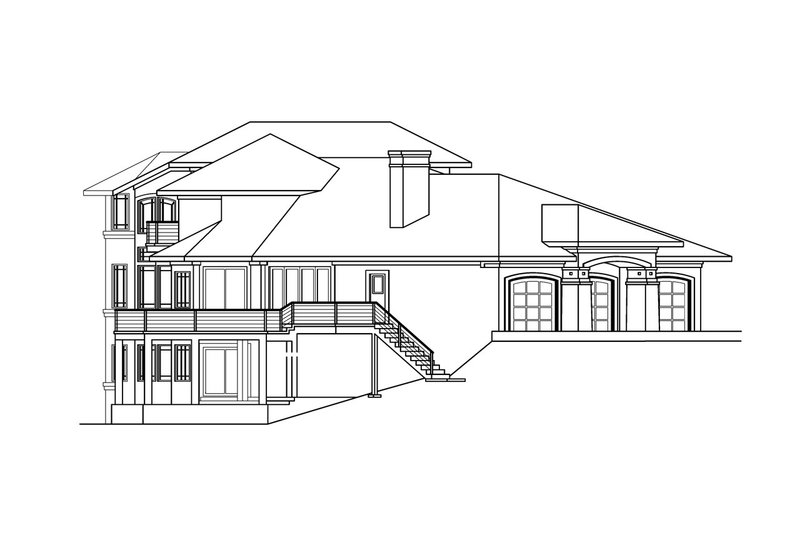 Home Plan - Exterior - Other Elevation for Craftsman House Plan #124-393 - 4 bed, 4.5 bath