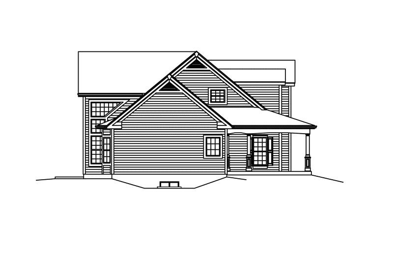 Home Plan - Exterior - Other Elevation for Country House Plan #57-606 - 4 bed, 3.5 bath