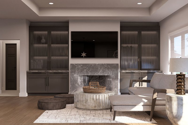 House Design - Interior - Family Room for Modern House Plan #455-302 - 3 bed, 2 bath