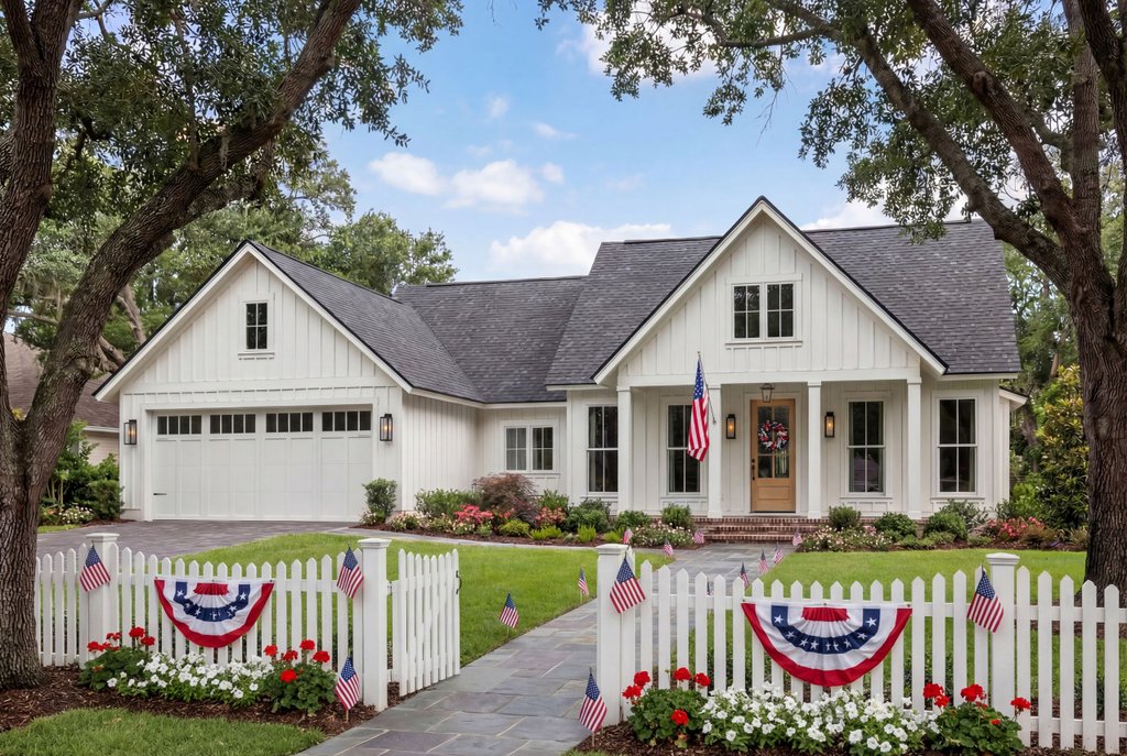 Exterior - Front Elevation 2 for Farmhouse House Plan #430-221 - 3 bed, 2 bath