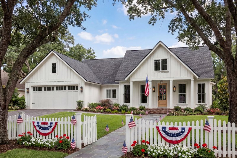 Dream House Plan - Exterior - Front Elevation 2 for Farmhouse House Plan #430-221 - 3 bed, 2 bath