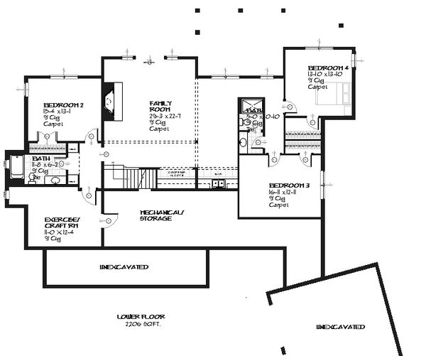 Country style house plan design