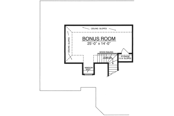 Floor Plan - Other Floor for Traditional House Plan #40-323 - 4 bed, 2.5 bath