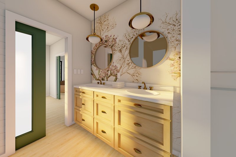 Dream House Plan - Interior - Master Bathroom 2 for Farmhouse House Plan #126-175 - 2 bed, 2 bath