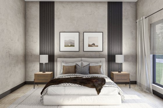 Interior - Master Bedroom 1 for Barndominium House Plan #455-612 - 3 bed, 2.5 bath