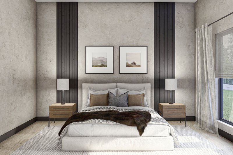 House Blueprint - Interior - Master Bedroom 1 for Barndominium House Plan #455-612 - 3 bed, 2.5 bath