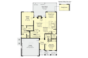 Floor Plan - Main Floor for Country House Plan #930-495 - 4 bed, 3 bath