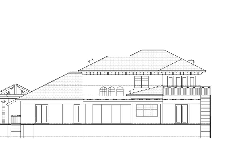 Architectural House Design - Exterior - Other Elevation for Mediterranean House Plan #938-151 - 5 bed, 4.5 bath