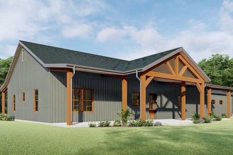 Architectural House Design - Exterior - Other Elevation 1 for Barndominium House Plan #1092-27 - 3 bed, 2.5 bath