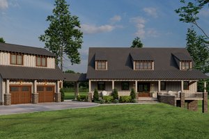 Farmhouse Exterior - Front Elevation Plan #923-329